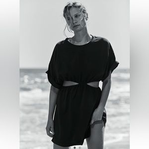 Free people Black cutout mini dress